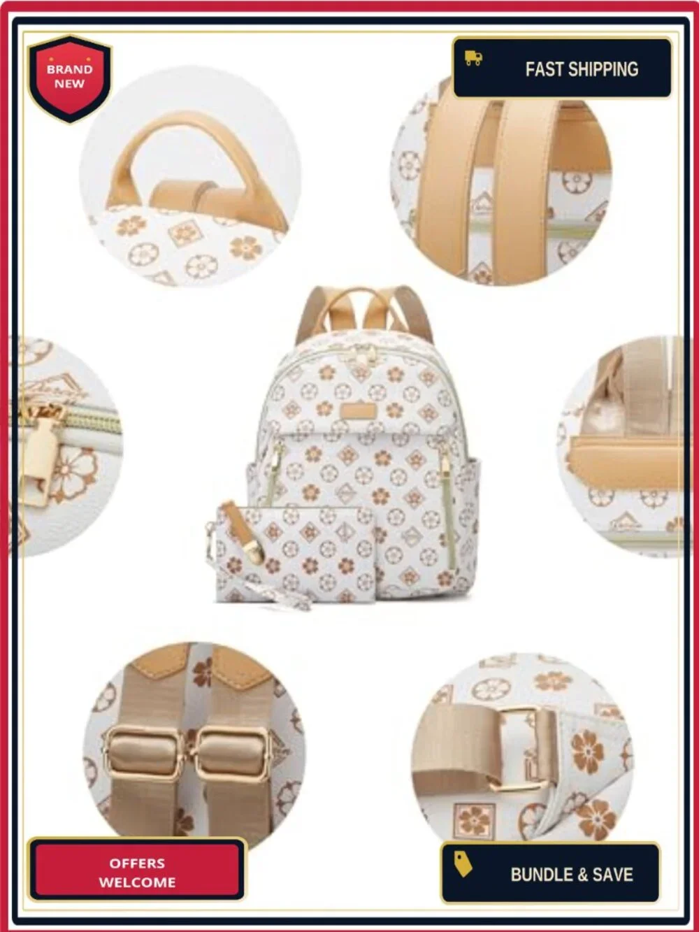 Mini Backpack for Women PU Leather Casual Daypack Travel School